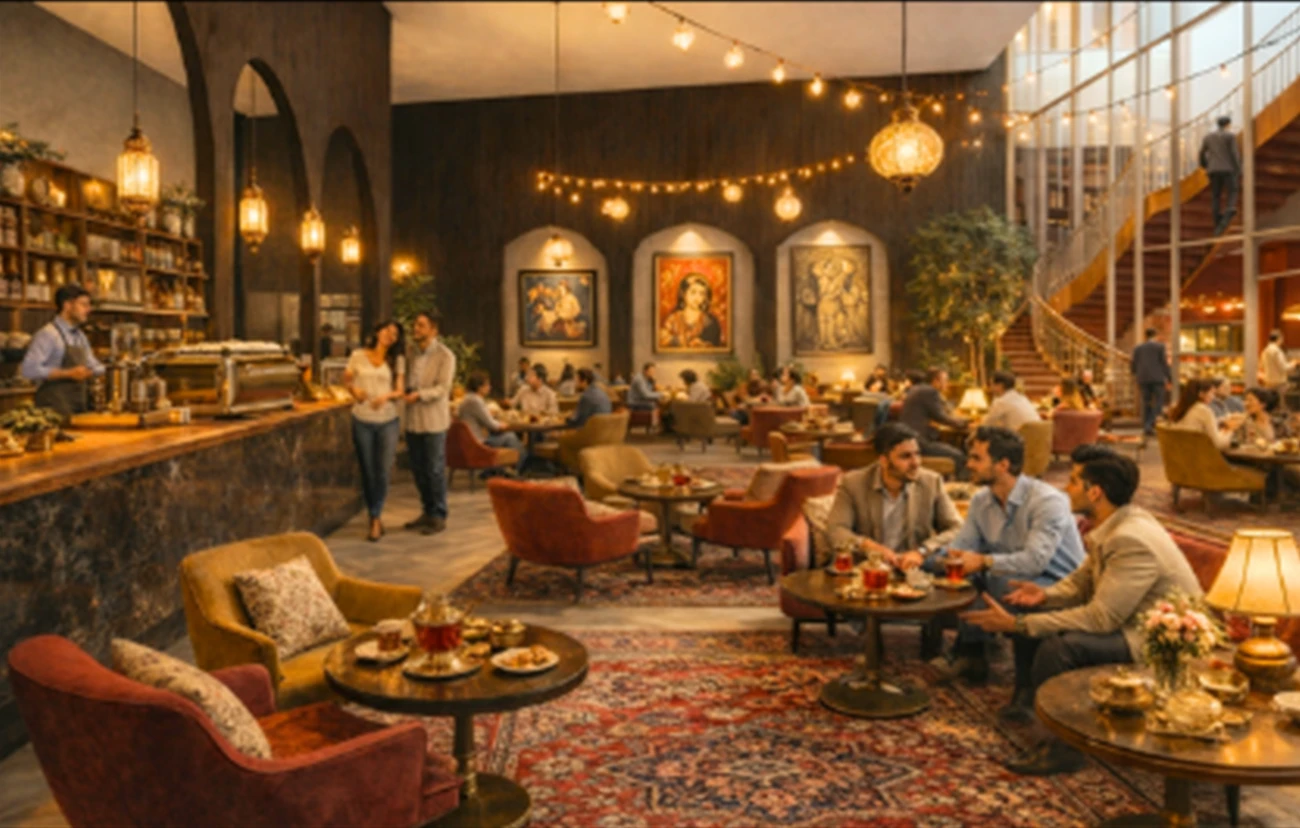 Nexus poetry cafe concept interior